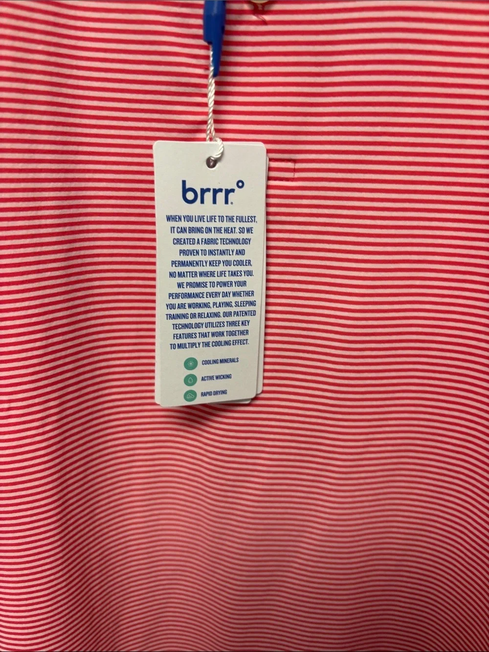 NWT Southern Tide M’s XXL Brrr Meadowbrook Stripe Polo in Snapper Red (1083)